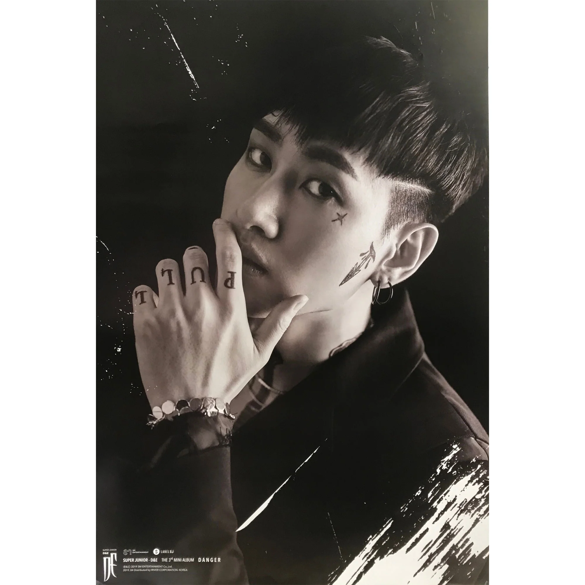 동해 & 은혁 | SUPER JUNIOR D&E | 3RD MINI ALBUM [ DANGER ] | (BLACK - EUNHYUK VER.) POSTER ONLY