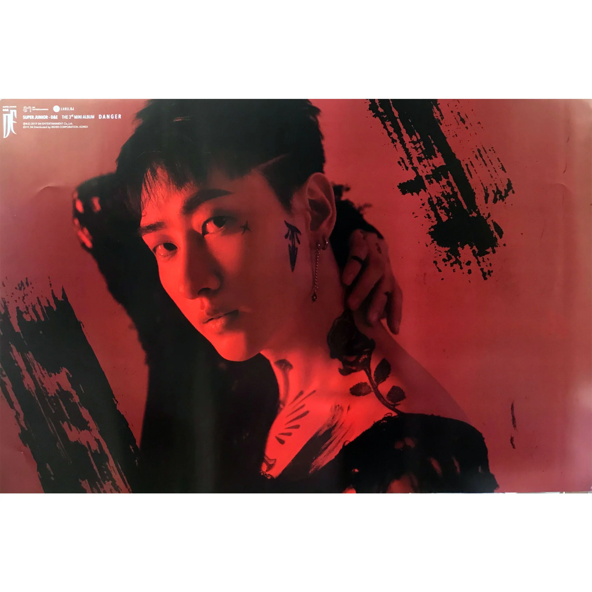 동해 & 은혁 | SUPER JUNIOR D&E | 3RD MINI ALBUM [ DANGER ] | (RED - EUNHYUK VER.) POSTER ONLY