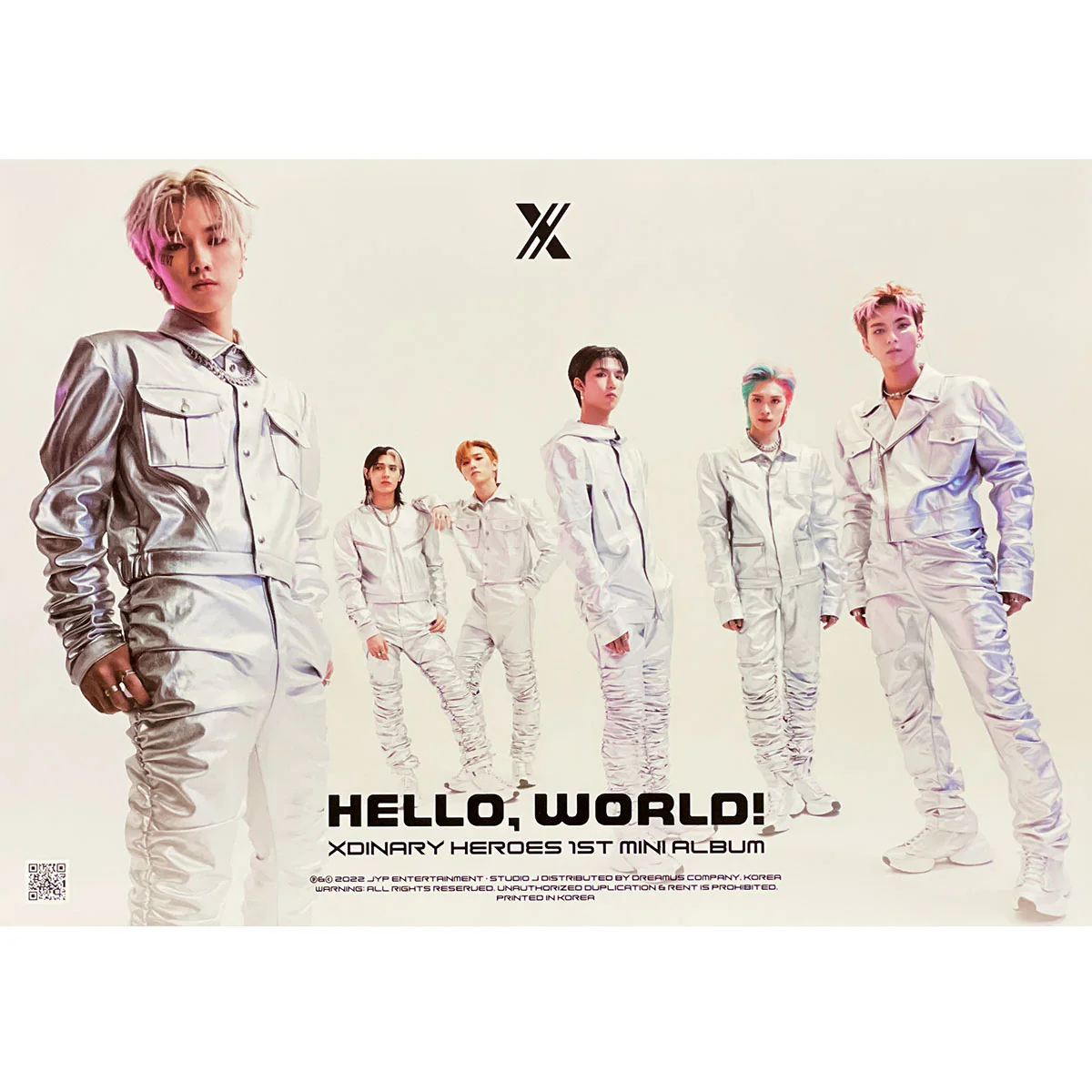엑스디너리 히어로즈 | XDINARY HEROES | 1ST MINI ALBUM [ HELLO, WORLD! ] | (GROUP) POSTER ONLY
