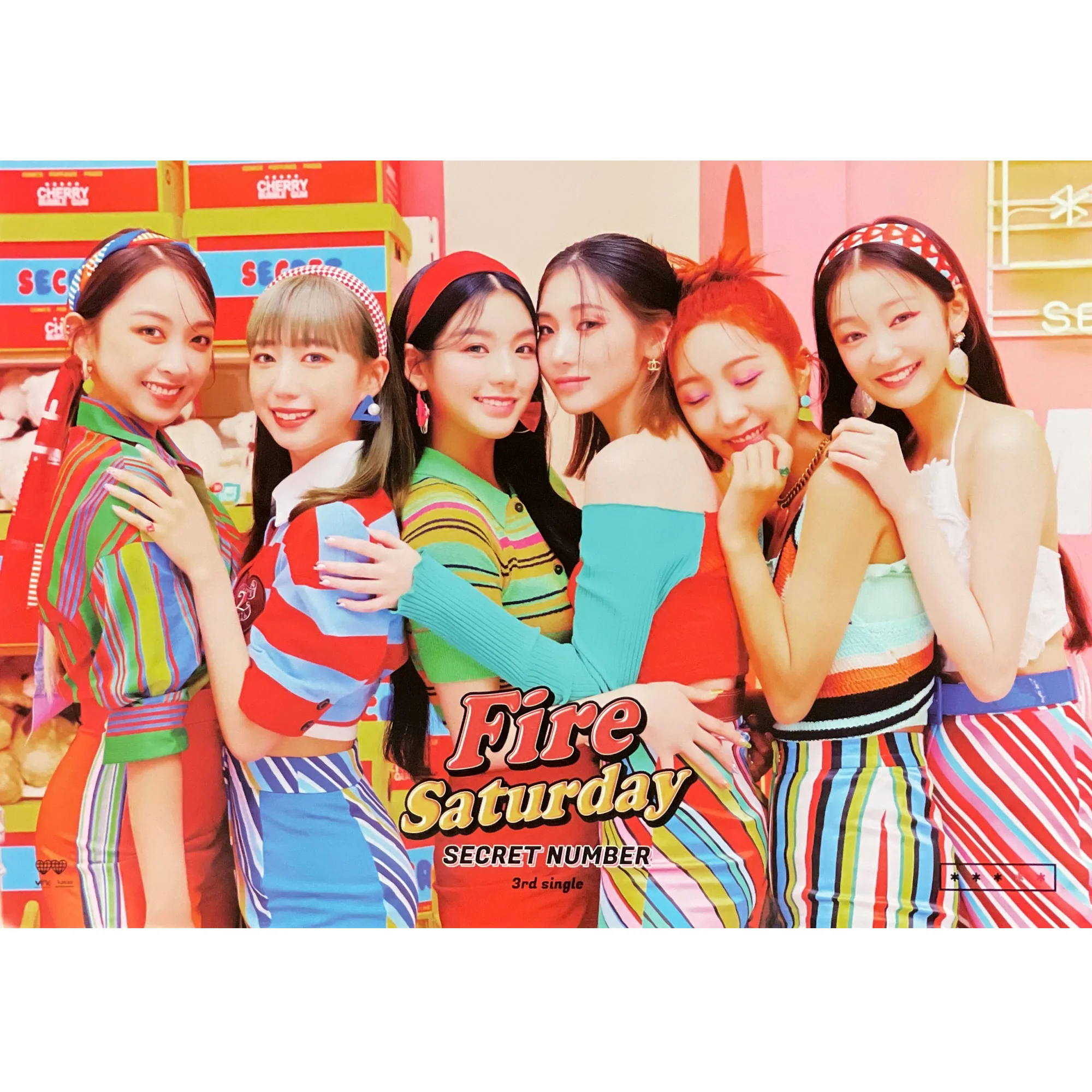 시크릿 넘버 | SECRET NUMBER | 3RD SINGLE ALBUM [ FIRE SATURDAY ] | (A VER.) POSTER ONLY