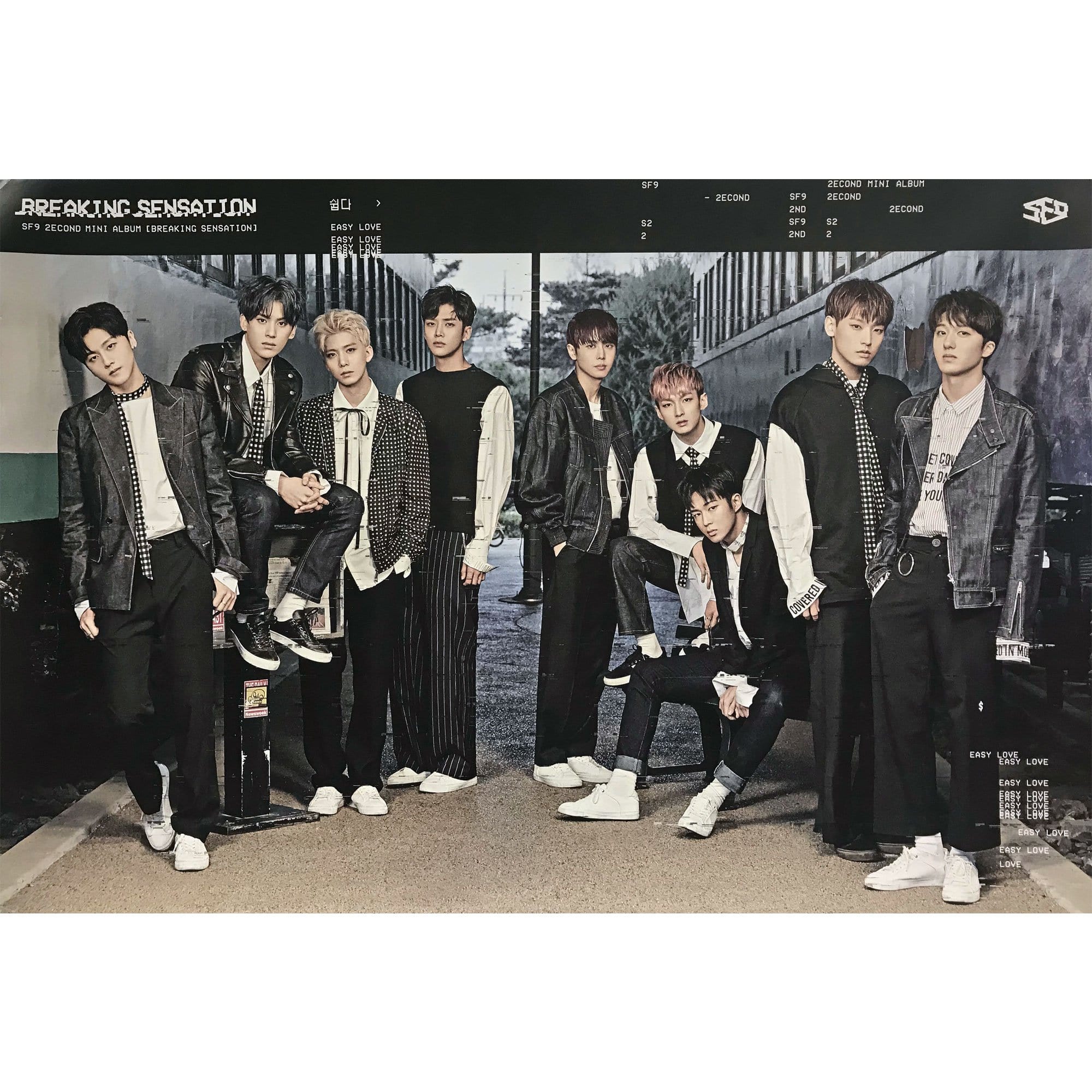 에스에프나인 | SF9 | 2ND MINI ALBUM [ BREAKING SENSATION ] | POSTER ONLY