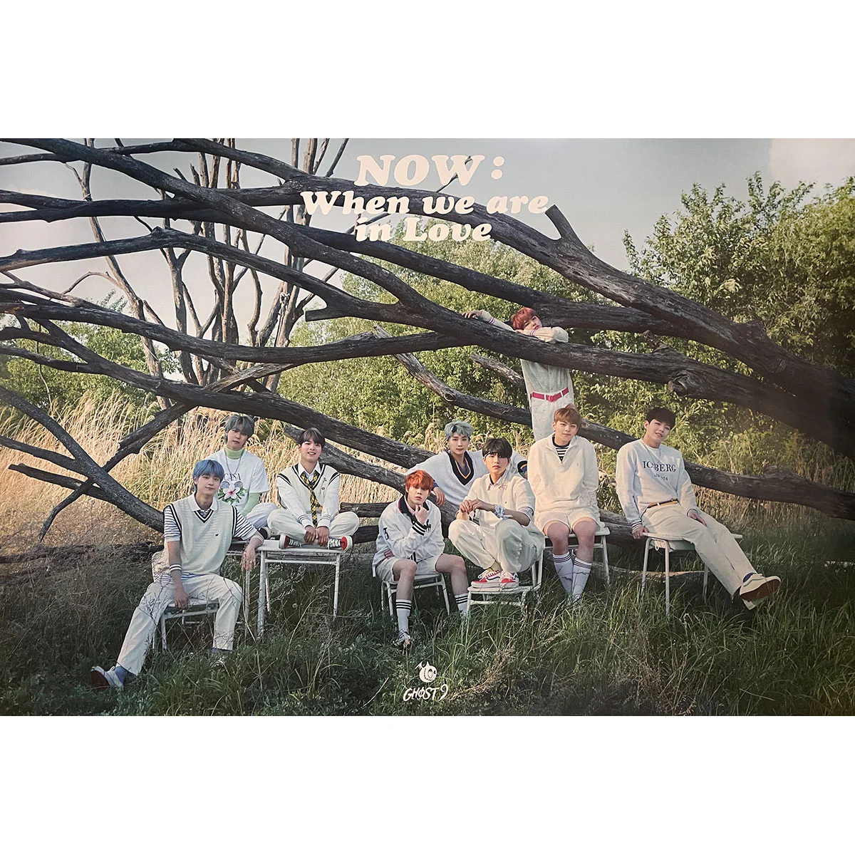 고스트나인 | GHOST9 | 4TH MINI ALBUM [ NOW: WHEN WE ARE IN LOVE ] | POSTER ONLY