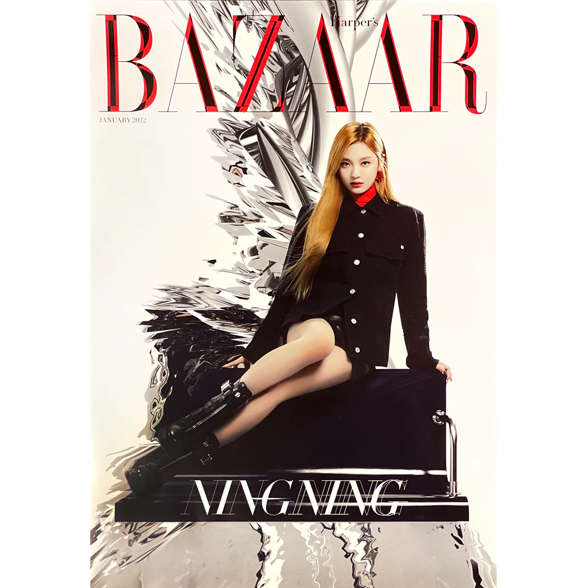 바자코리아 | HARPER'S BAZAAR | [ AESPA ] COVER | 2022-1 | (NINGNING) POSTER ONLY