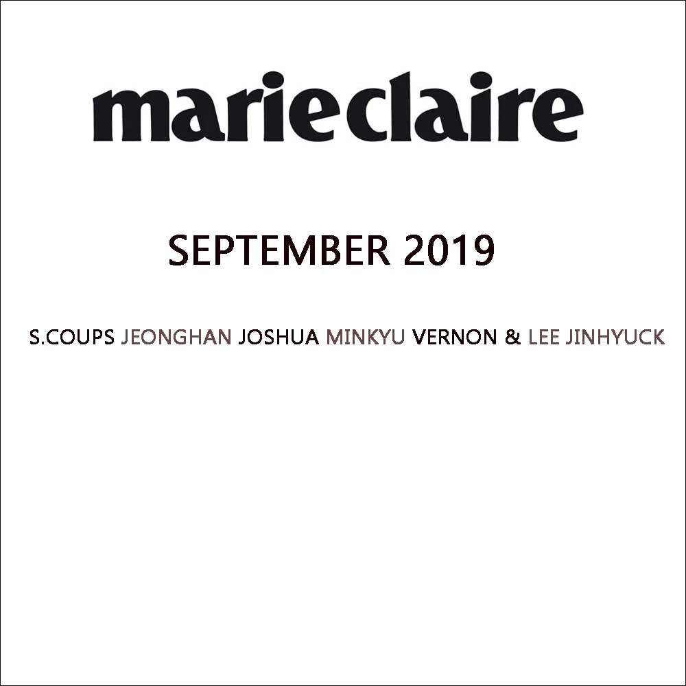 MARIE CLAIRE 2019-9 [ SEVENTEEN ] - Image 2