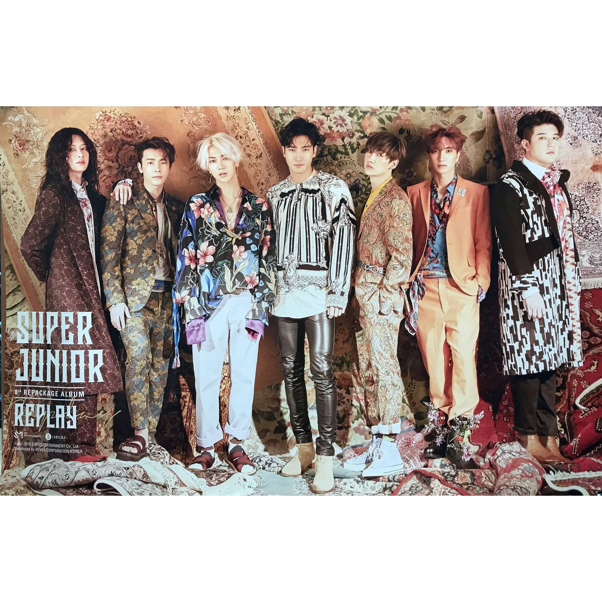 슈퍼주니어 | SUPER JUNIOR | 8TH ALBUM REPACKAGE [ REPLAY ] | POSTER ONLY