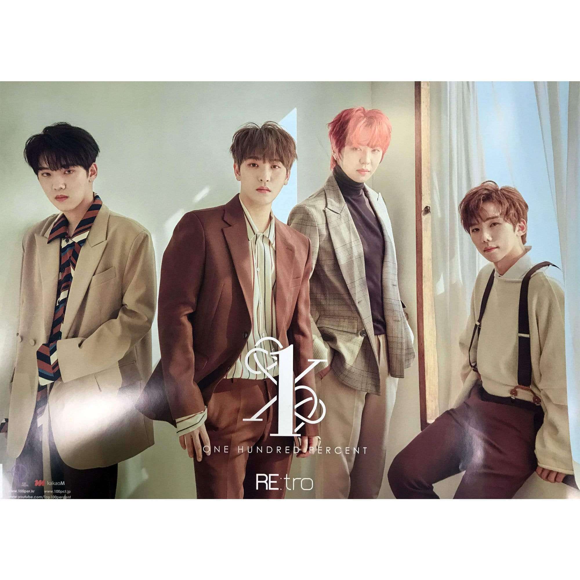 백퍼센트 | 100% | 6TH MINI ALBUM [ RE:TRO ] | (2 SET) POSTER ONLY