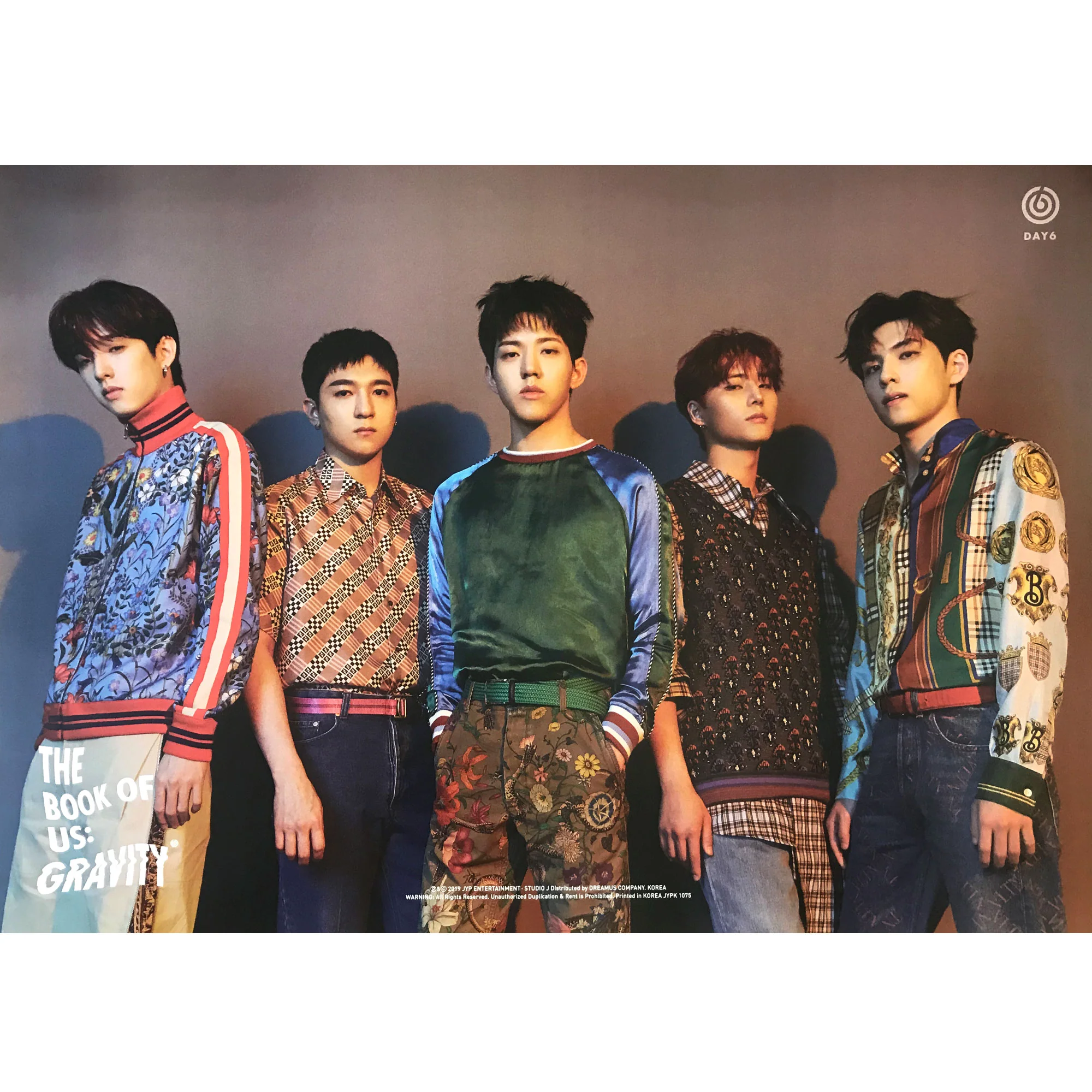 데이식스 | DAY6 | 5TH MINI ALBUM [ THE BOOK OF US: GRAVITY ] | ( GROUP A VER.) POSTER ONLY