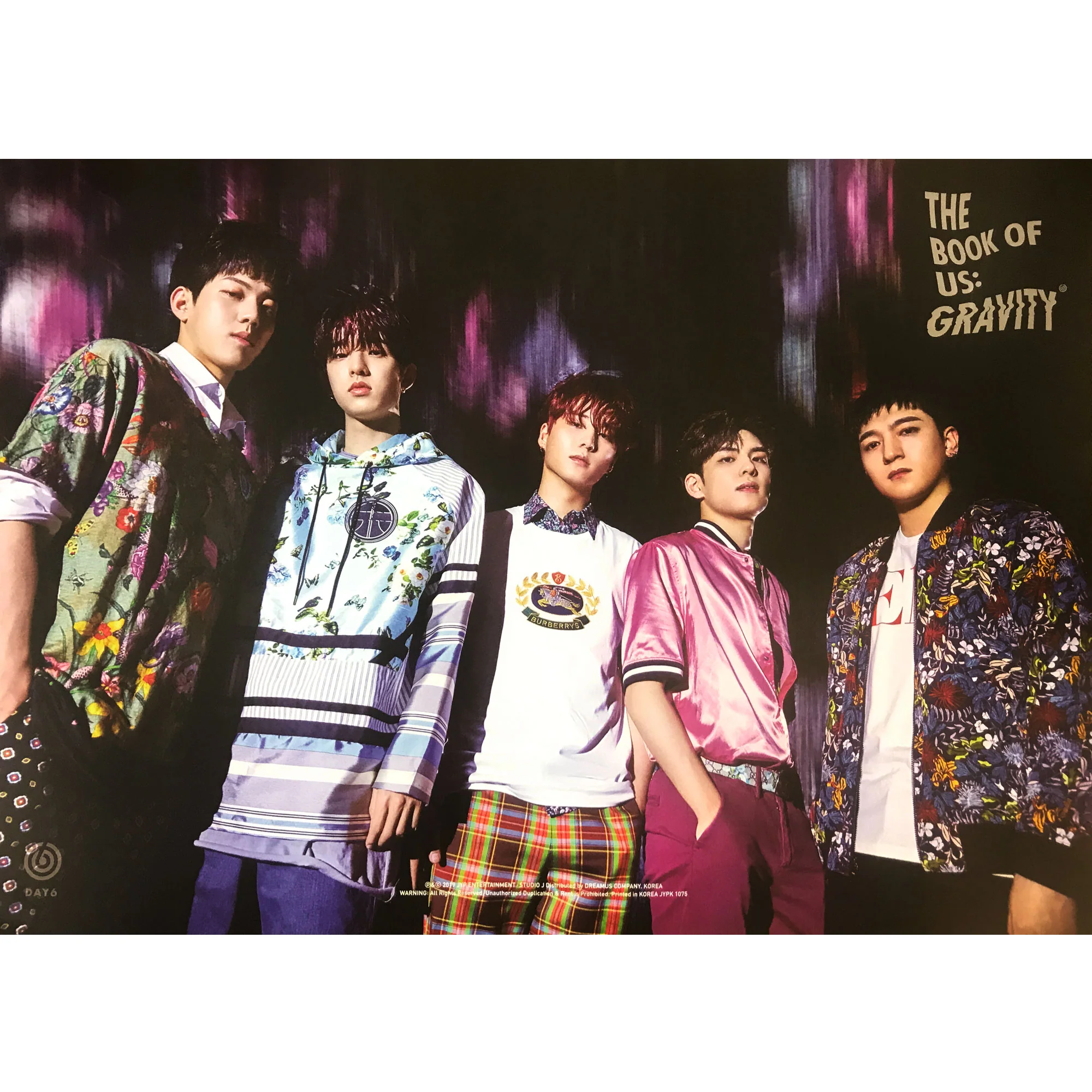 데이식스 | DAY6 | 5TH MINI ALBUM [ THE BOOK OF US: GRAVITY ] | (GROUP B VER.) POSTER ONLY
