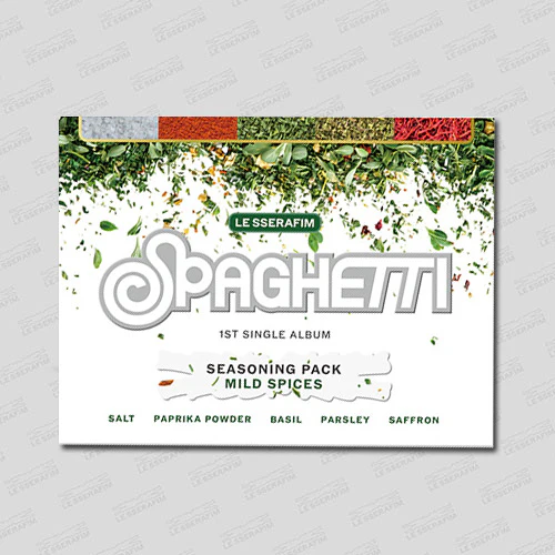 르세라핌 | LE SSERAFIM 1ST SINGLE ALBUM [ SPAGHETTI ]  WEVERSE ALBUM VER. - Image 2