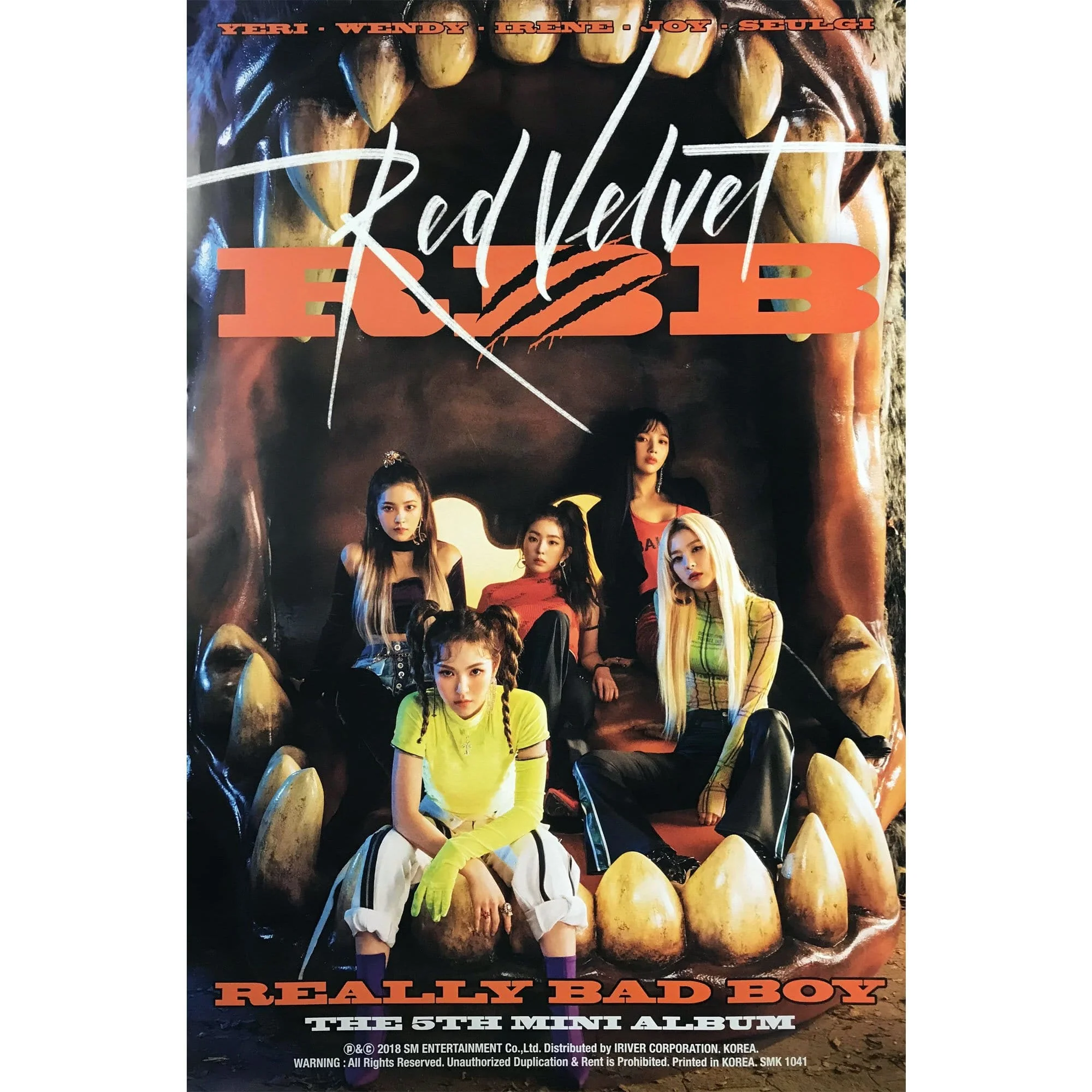 레드벨벳 | RED VELVET | 5TH MINI ALBUM [ RBB - REALLY BAD BOY ] | POSTER ONLY