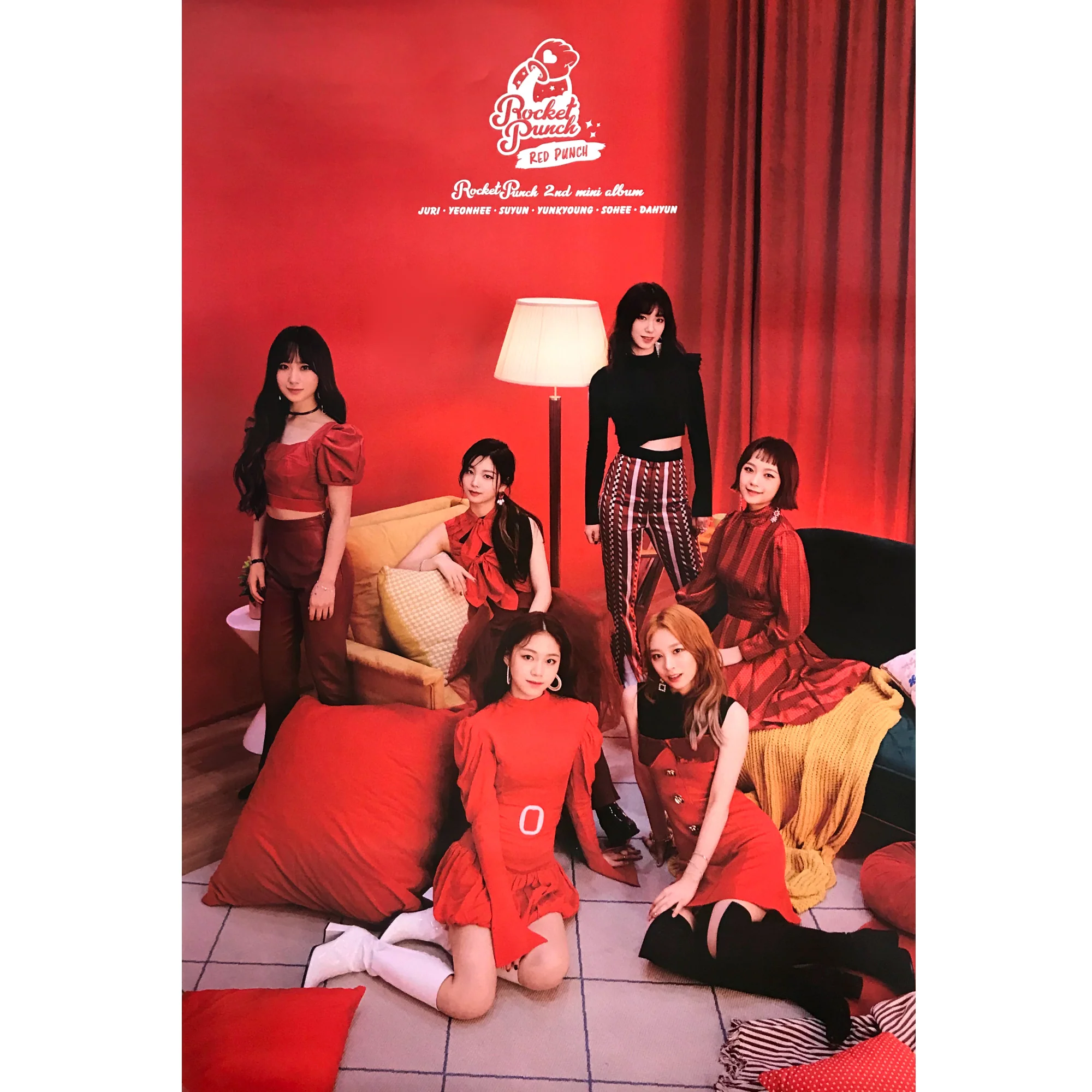 로켓펀치 | ROCKET PUNCH | 2ND MINI ALBUM [ RED PUNCH ] | (B VER.) POSTER ONLY