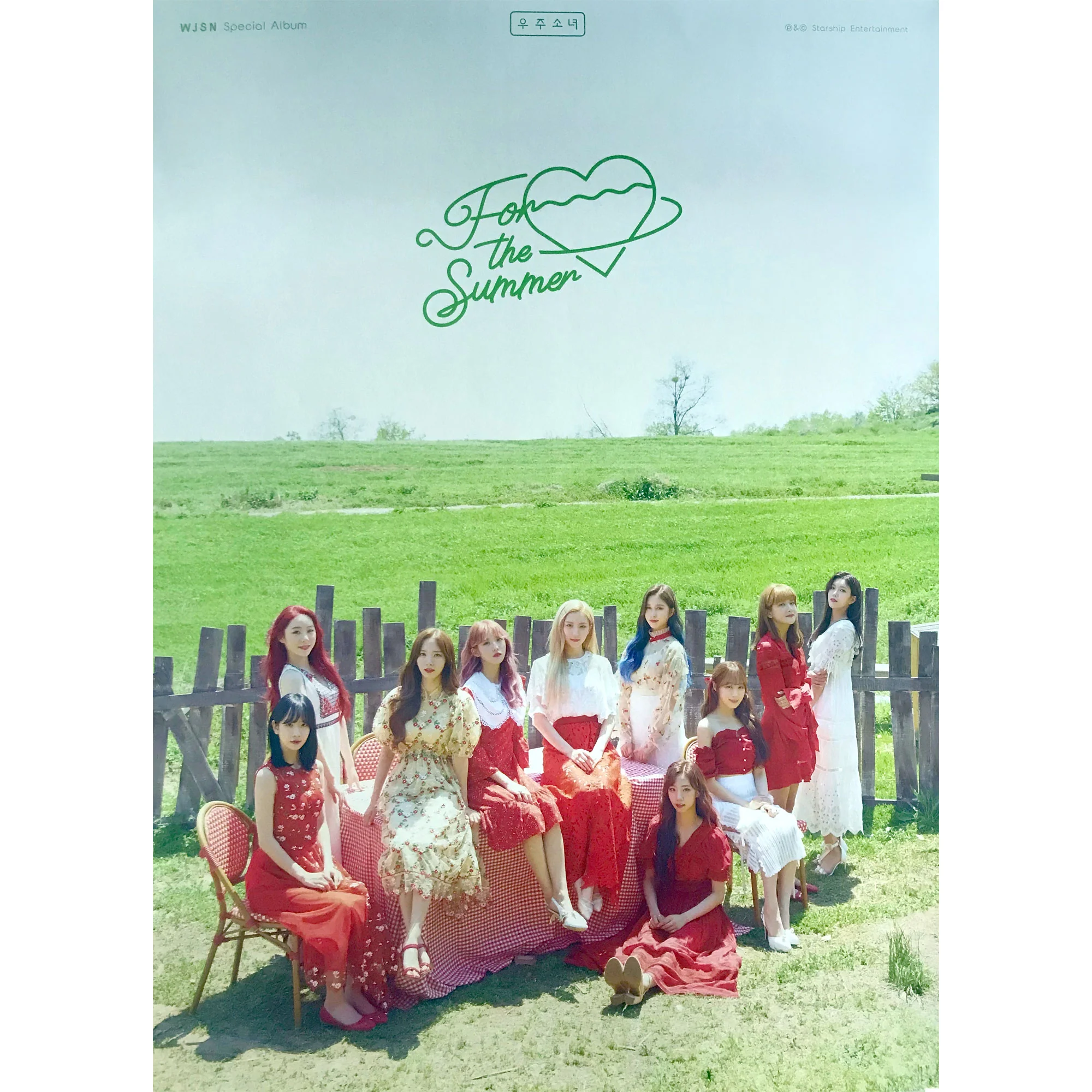 우주소녀 | WJSN | 1ST SPECIAL ALBUM [ FOR THE SUMMER ] | (GREEN VER.) POSTER ONLY