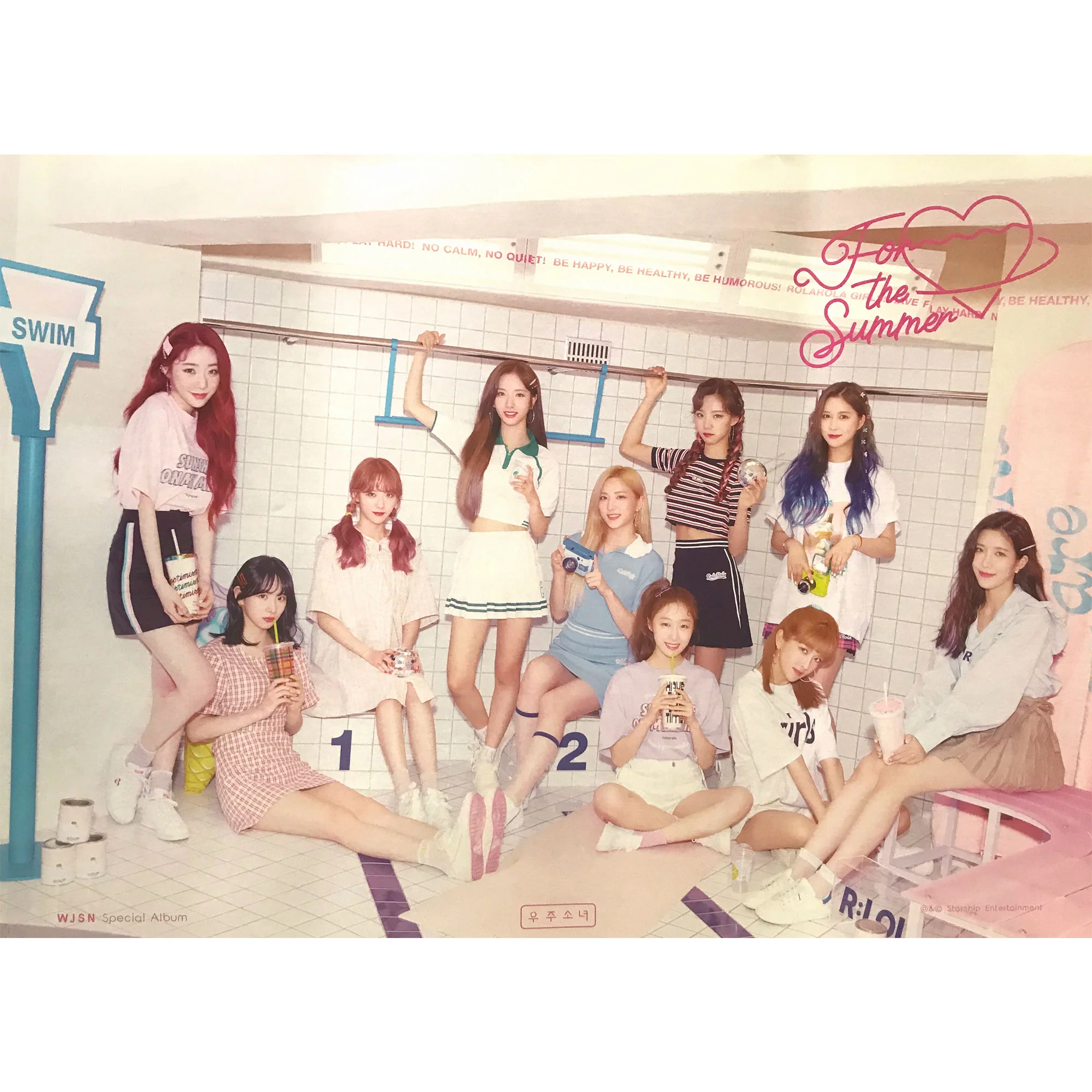 우주소녀 | WJSN | 1ST SPECIAL ALBUM [ FOR THE SUMMER ] | (PINK VER.) POSTER ONLY