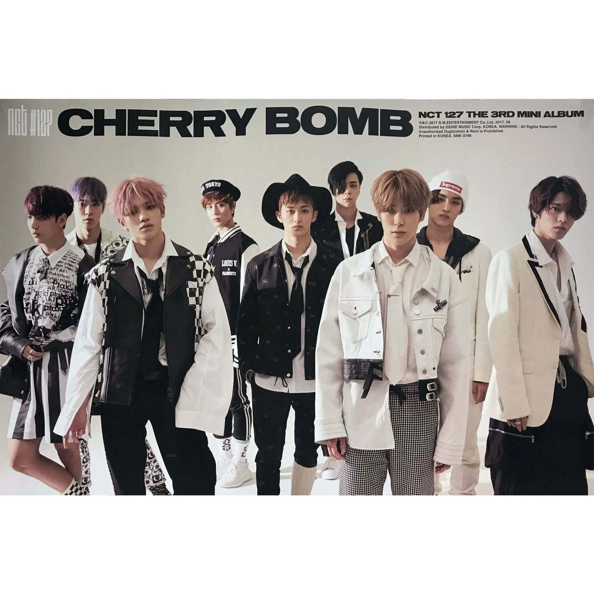 엔시티127 | NCT 127 | 3RD MINI ALBUM [ CHERRY BOMB ] | (A VER.) POSTER ONLY