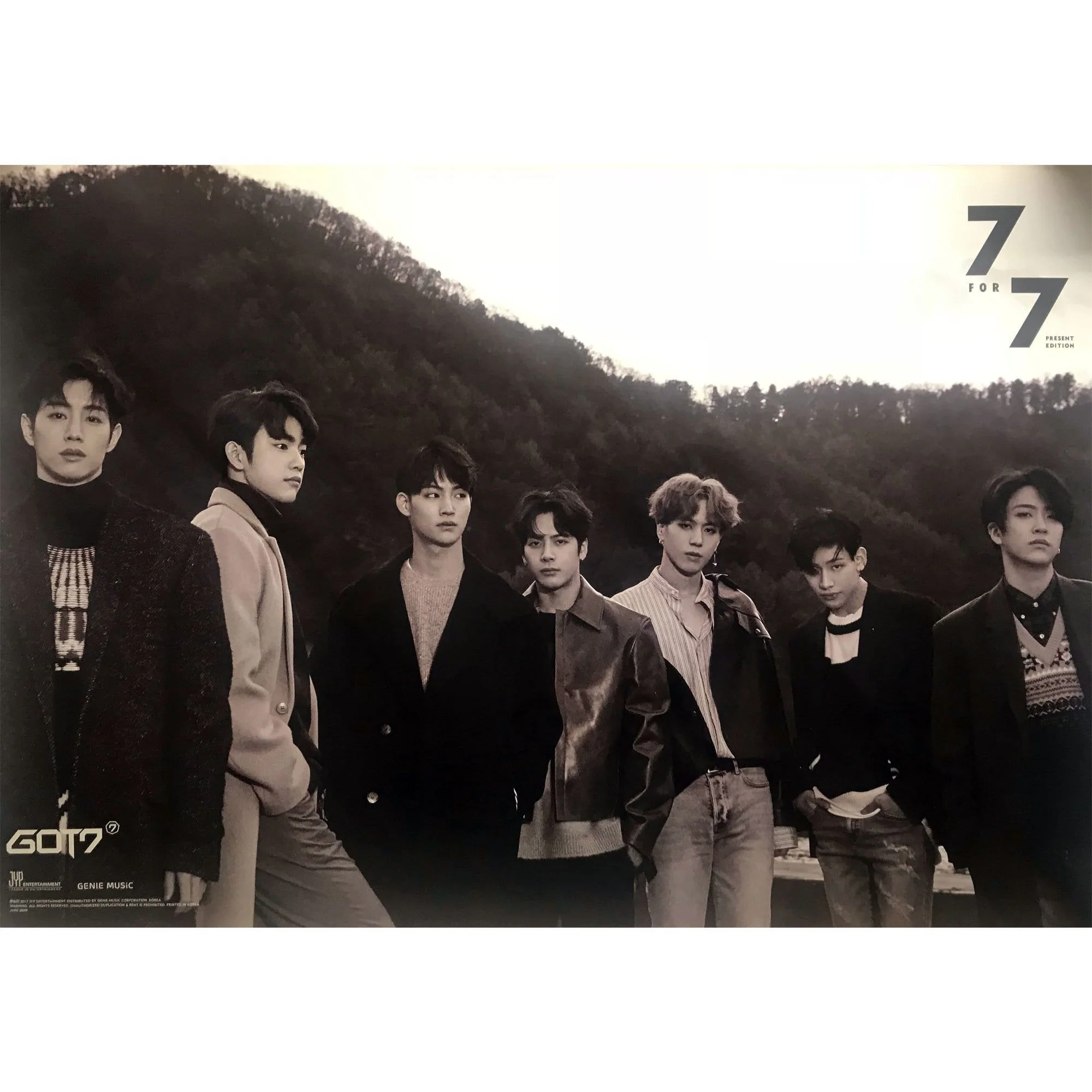 갓세븐 | GOT7 | 7TH MINI ALBUM [ 7 FOR 7 ] PRESENT EDITION | POSTER ONLY