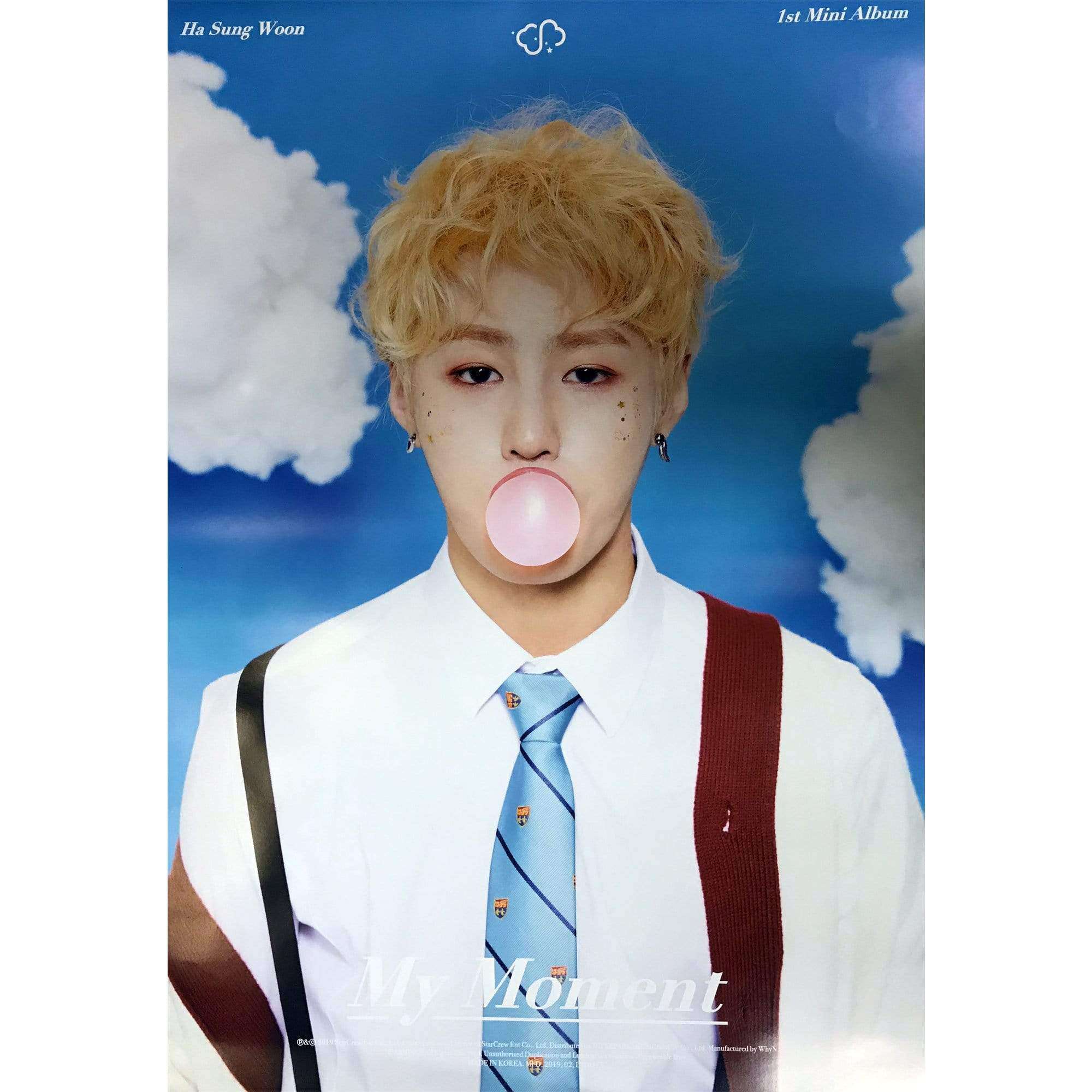 하성운 | HA SUNGWOON | 1ST MINI ALBUM [ MY MOMENT ] | POSTER ONLY