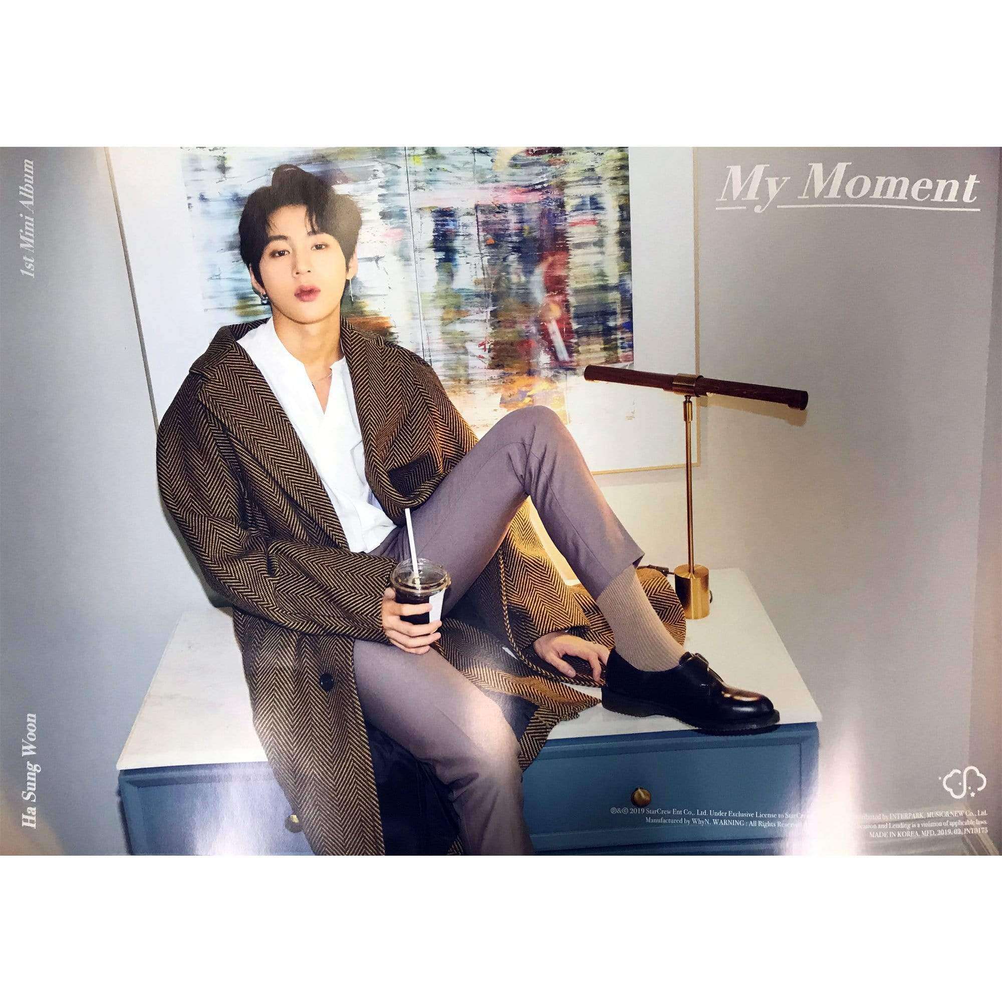 하성운 | HA SUNGWOON | 1ST MINI ALBUM [ MY MOMENT ] | POSTER ONLY - Image 2