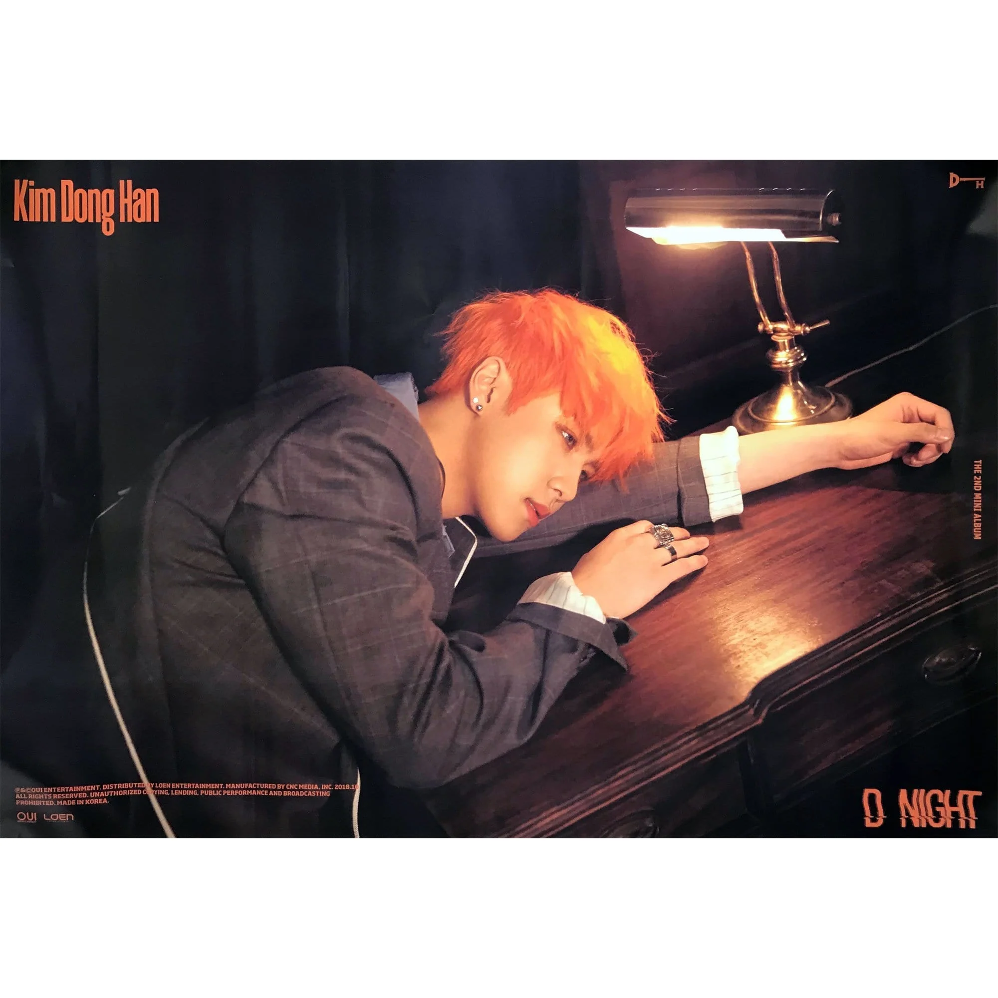 김동한 | KIM DONGHAN | 2ND MINI ALBUM [ D-NIGHT ] | POSTER ONLY