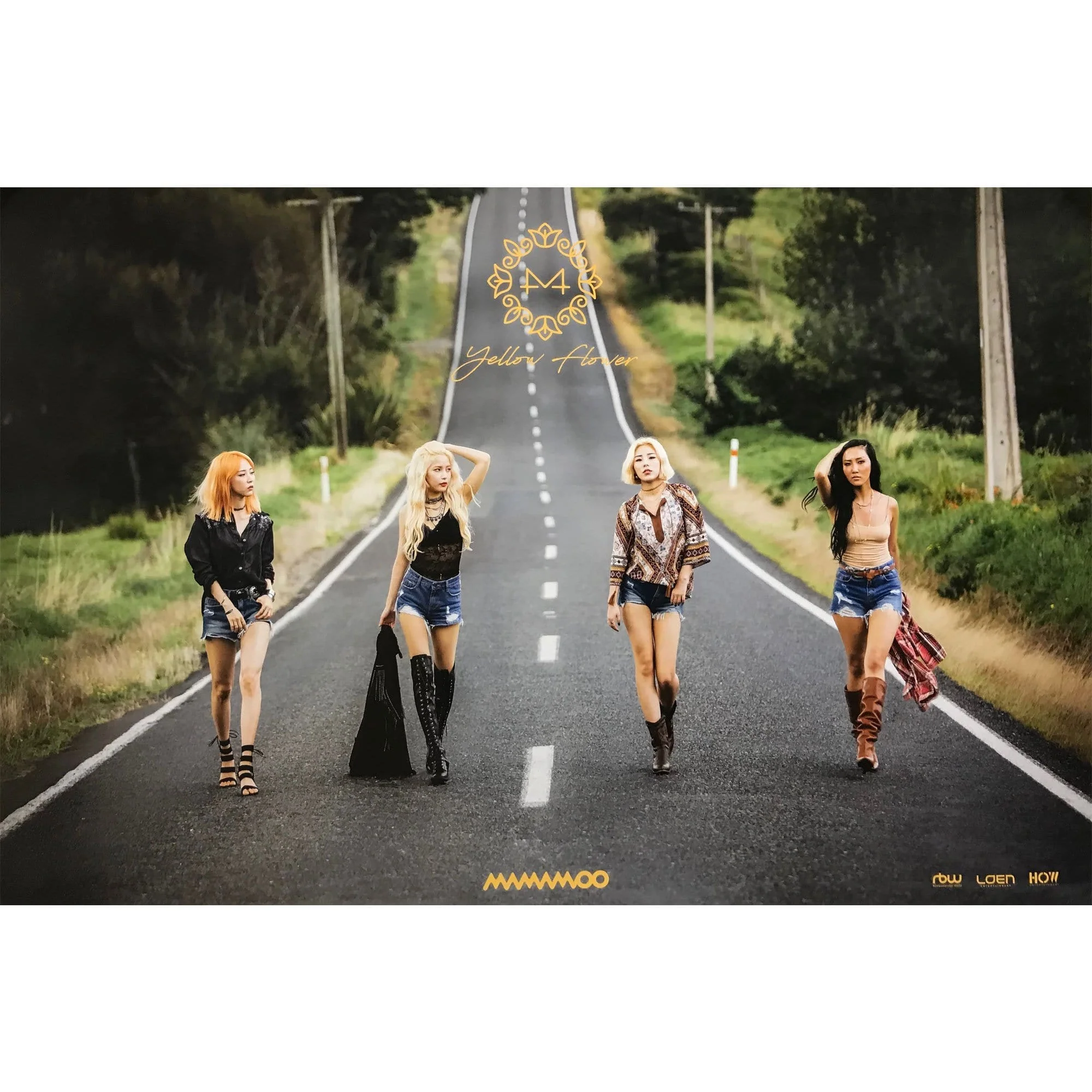 마마무 | MAMAMOO | 6TH MINI ALBUM [ YELLOW FLOWER ] | POSTER ONLY - Image 2