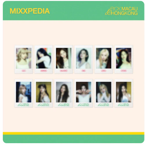 엔믹스 | NMIXX [ POLAROID STICKER PACK  ] MIXXPEDIA: PICK MACAU & HONGKONG