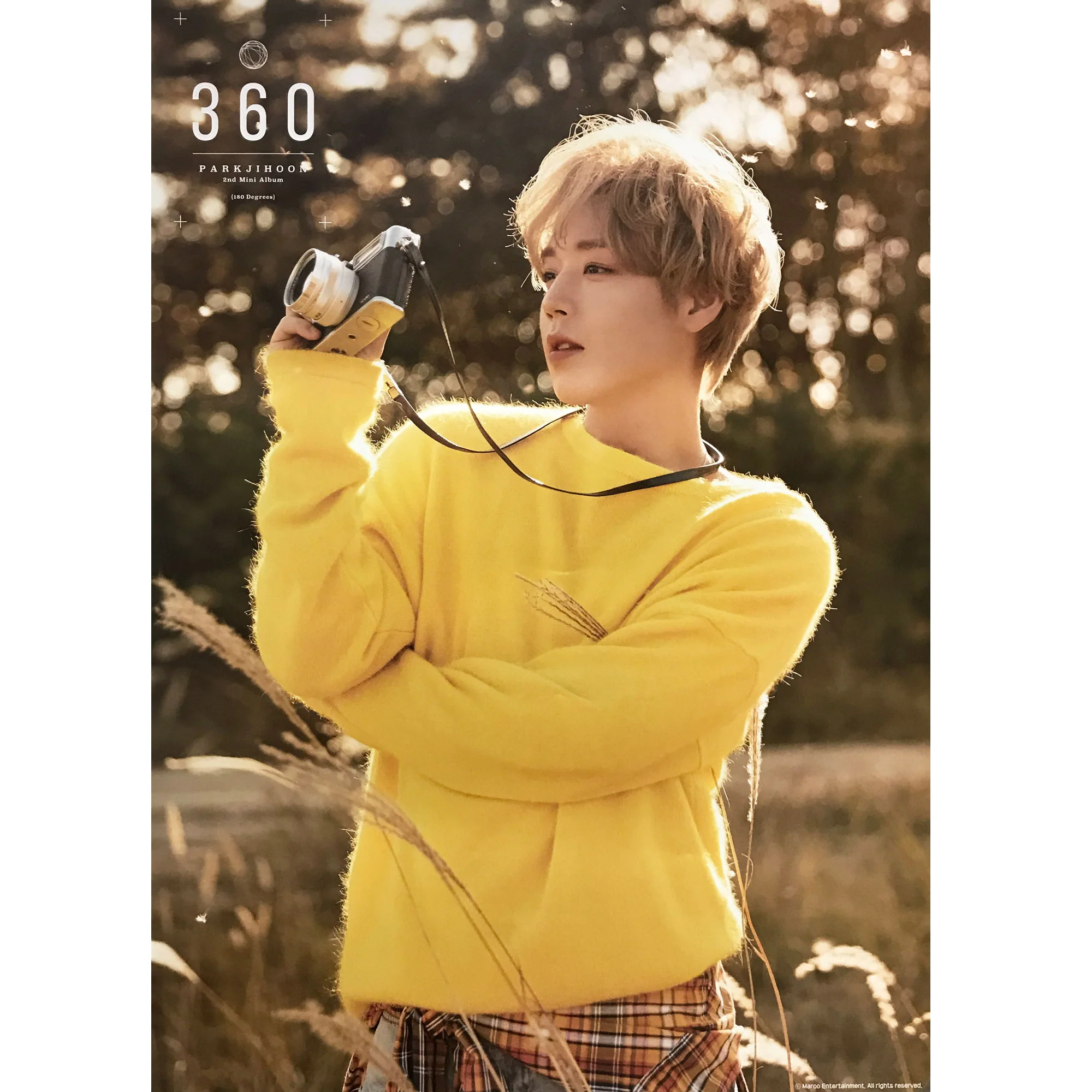 박지훈 | PARK JIHOON | 2ND MINI ALBUM [ 360 ] | (180 DEGREES VER.) POSTER ONLY