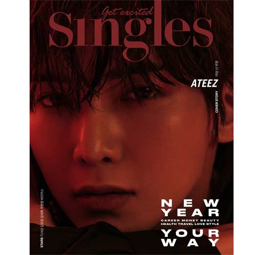 싱글즈 | SINGLES 2024-01 [ YEOSANG, SAN, WOOYOUNG ] + 1 POSTCARD - Image 2