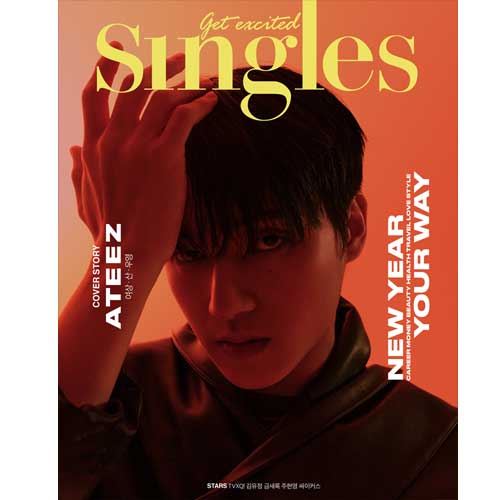 싱글즈 | SINGLES 2024-01 [ YEOSANG, SAN, WOOYOUNG ] + 1 POSTCARD - Image 4