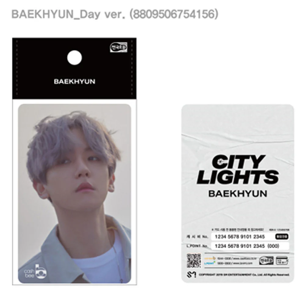 백현 | BAEKHYUN [ CITY LIGHTS ] CASHBEE TRANSPORTATION CARD