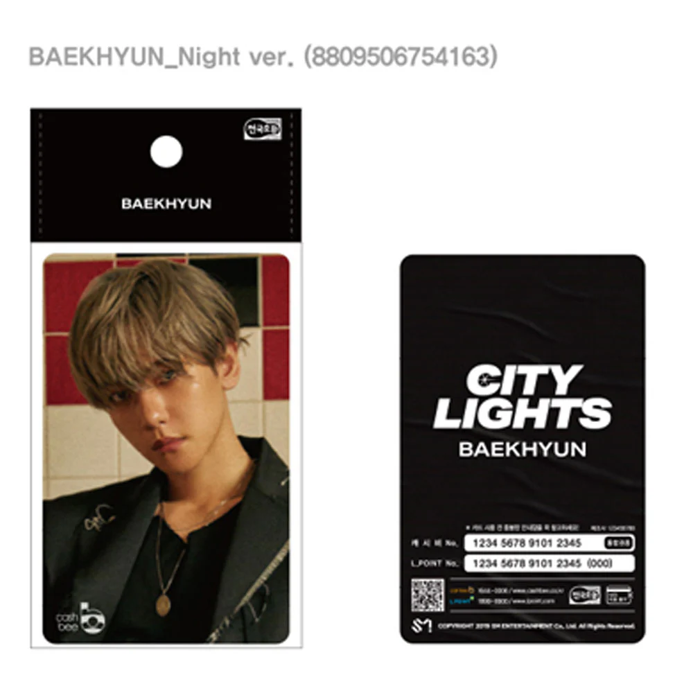 백현 | BAEKHYUN [ CITY LIGHTS ] CASHBEE TRANSPORTATION CARD - Image 2
