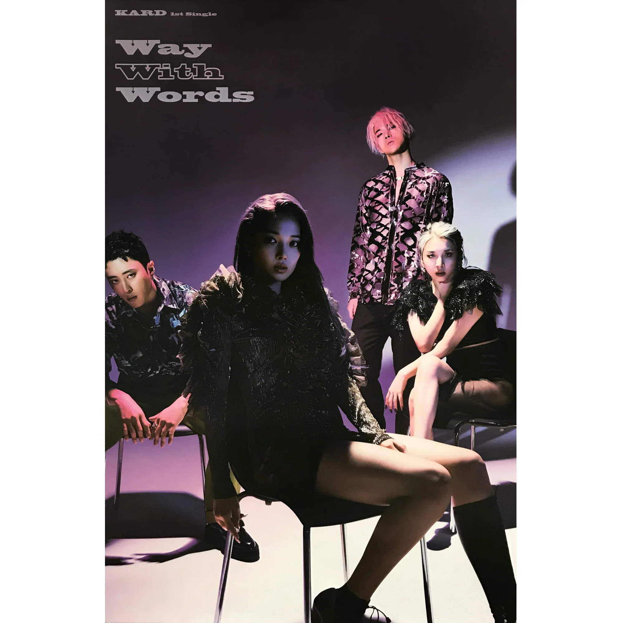 카드 | KARD | 1ST SINGLE ALBUM [ WAY WITH WORDS ] | POSTER ONLY