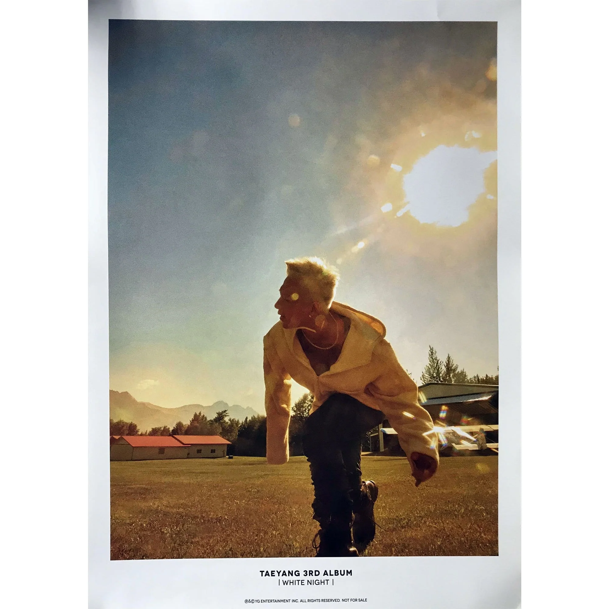 태양 | TAEYANG | 3RD ALBUM [ WHITE NIGHT ] | POSTER ONLY