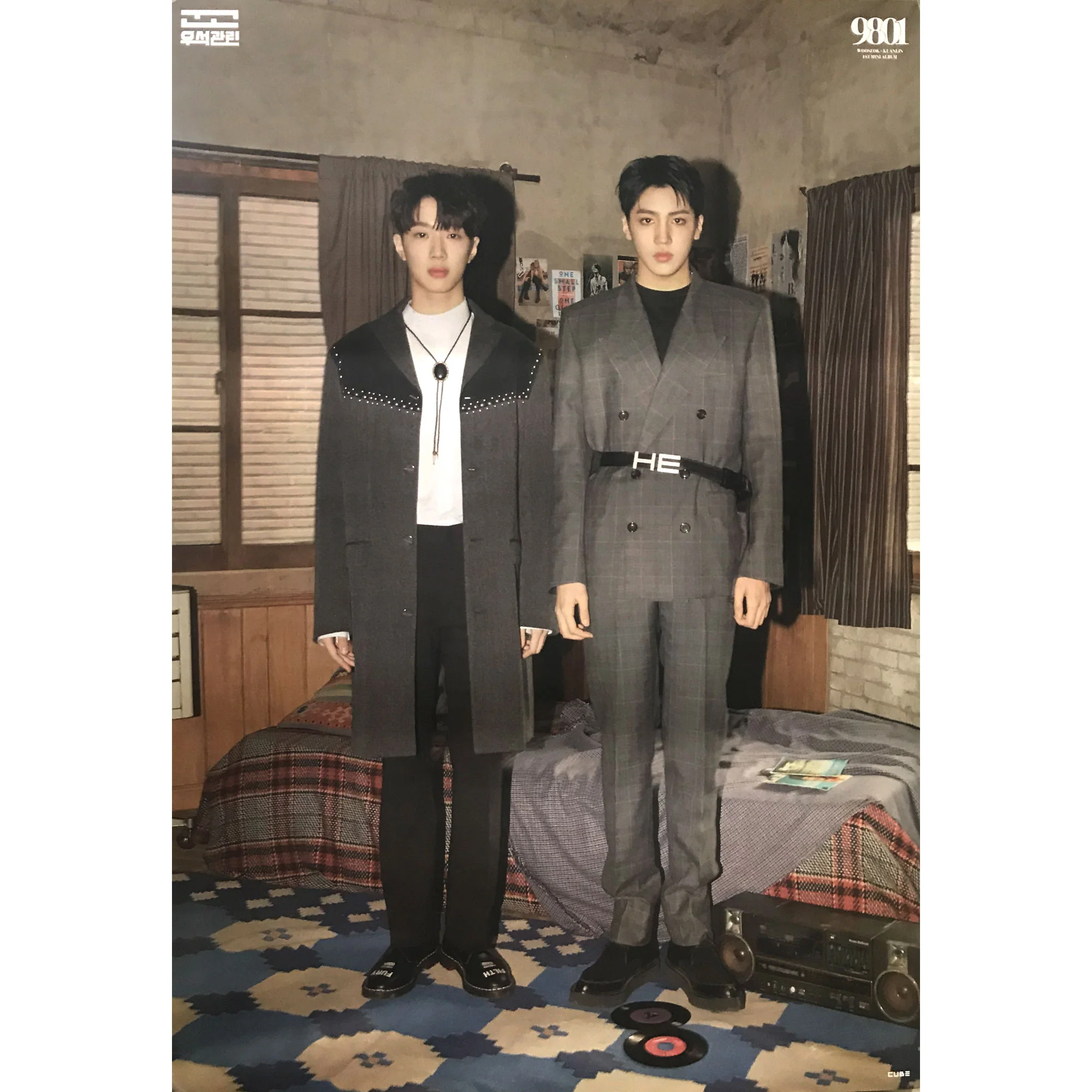 우석x관린 | WOOSEOK & KUALIN | 1ST MINI ALBUM [ 9801 ] | POSTER ONLY - Image 4