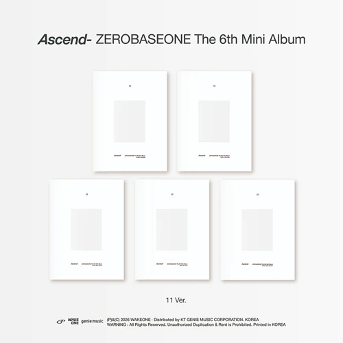 ZEROBASEONE THE 6TH MINI ALBUM [ Ascend- ] 11 VER.