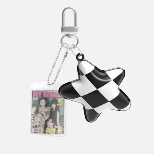 AESPA [ MY WORLD ] CUSHION KEY RING - Image 3
