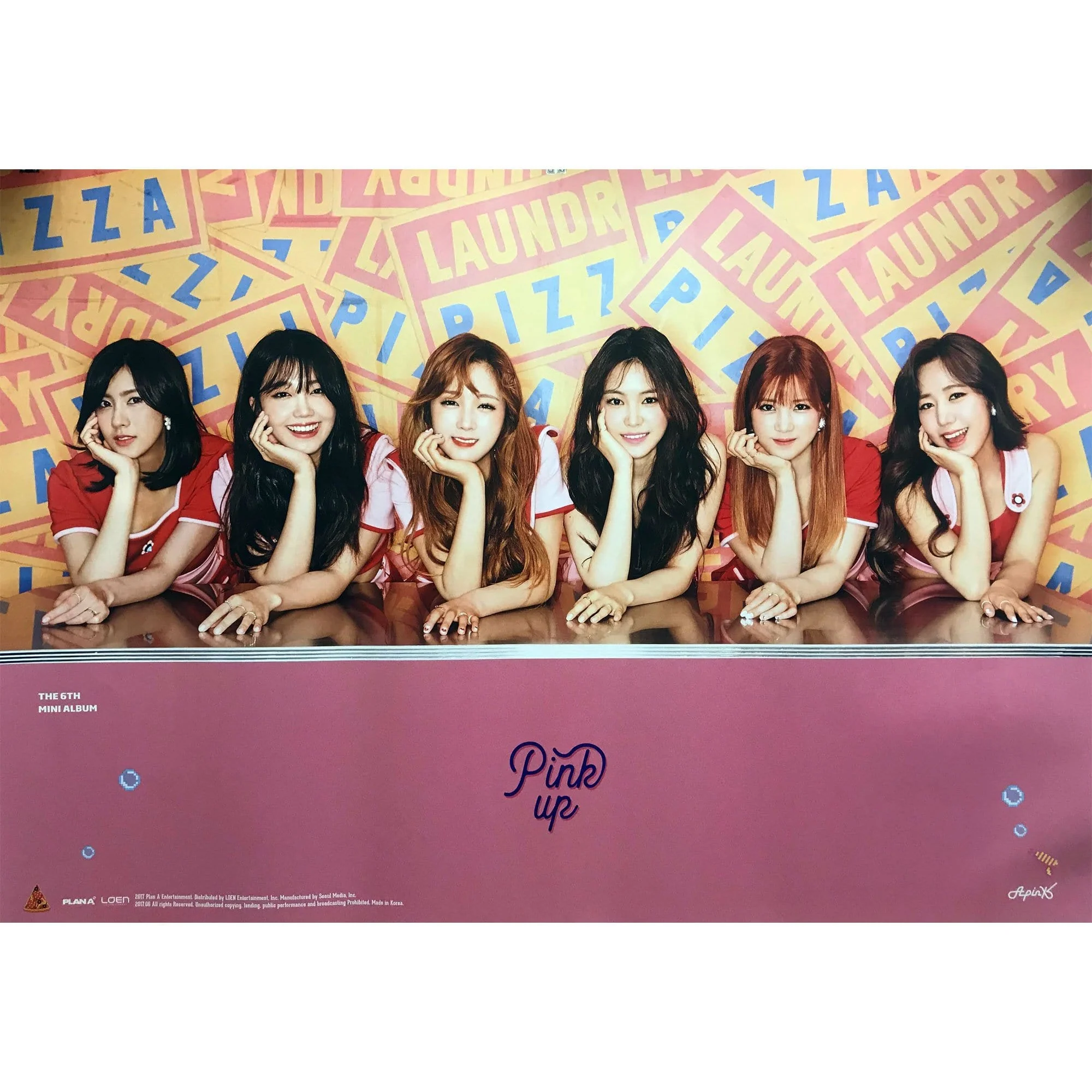 에이핑크 | APINK | 6TH MINI ALBUM [ PINK UP ] | POSTER ONLY