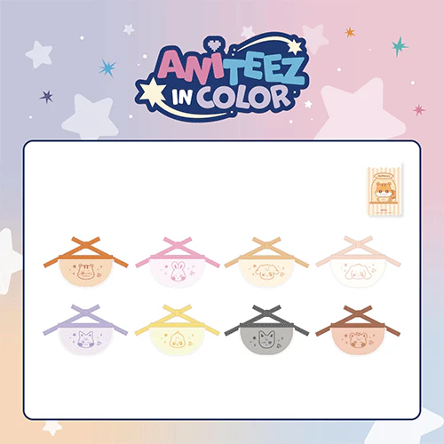 ATEEZ X ANITEEZ POP-UP STORE- ANITEEZ IN COLOR OFFICIAL MD [ ANITEEZ MINI BIB ]