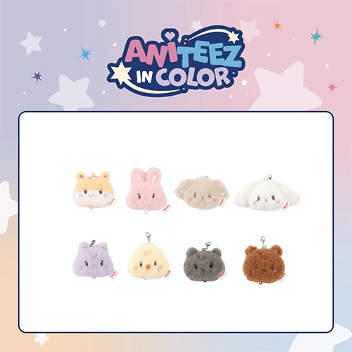 ATEEZ X ANITEEZ POP-UP STORE- ANITEEZ IN COLOR OFFICIAL MD [ LINKABLE FACE KEYRING ] RANDOM