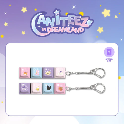 ATEEZ x ANITEEZ IN DREAMLAND MD [ KEY-CAP KEYRING ]