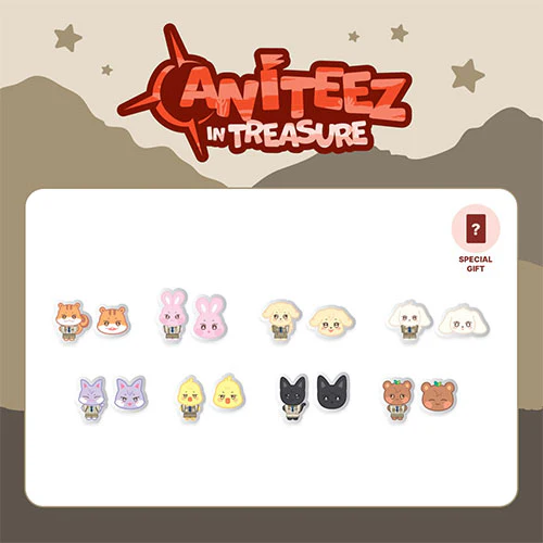 ATEEZ X ANITEEZ [ STICON+MATCHING POB ] ANITEEZ IN TREASURE