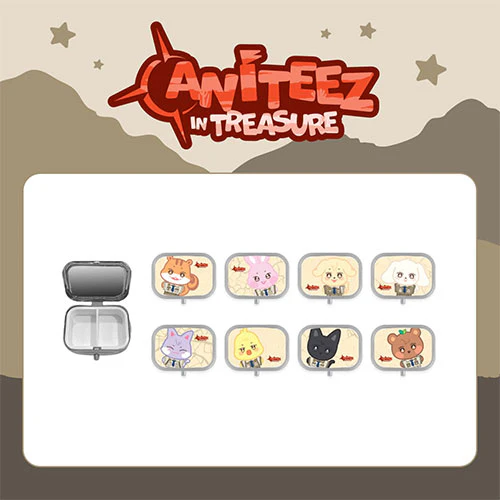 ATEEZ X ANITEEZ [ TREASURE TIN CASE ] ANITEEZ IN TREASURE