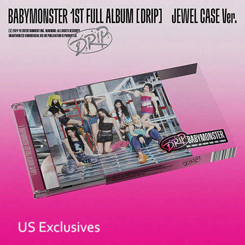BABYMONSTER 1ST FULL ALBUM [ DRIP ] JEWEL CASE VER.+POB ( US VER.)
