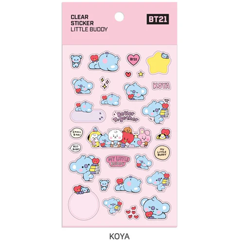 BT21 [ LITTLE BUDDY ] CLEAR STICKER - Image 2