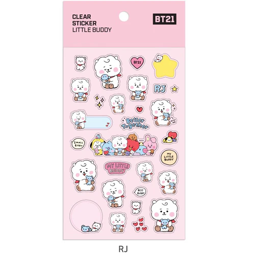BT21 [ LITTLE BUDDY ] CLEAR STICKER - Image 3