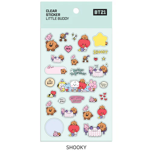 BT21 [ LITTLE BUDDY ] CLEAR STICKER - Image 4