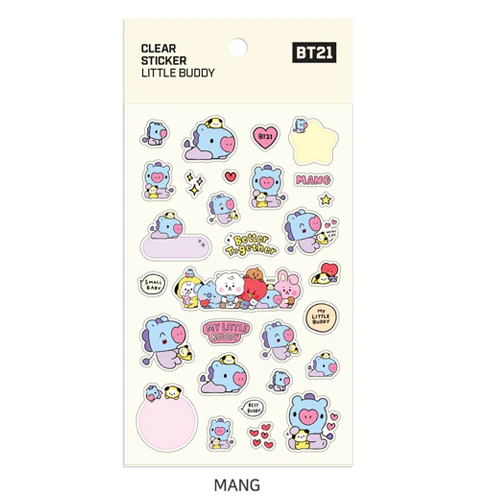 BT21 [ LITTLE BUDDY ] CLEAR STICKER - Image 5