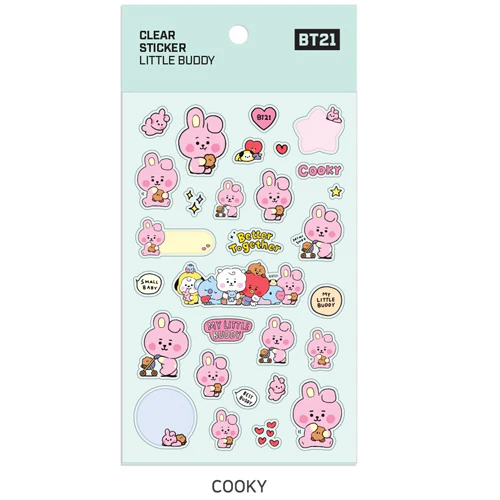 BT21 [ LITTLE BUDDY ] CLEAR STICKER - Image 8