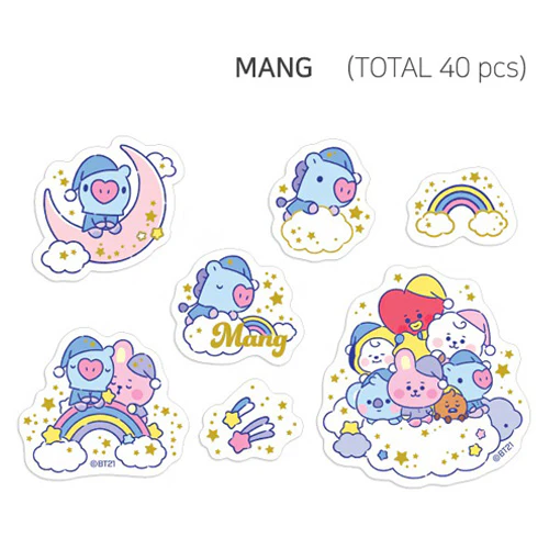 BT21 [ BABY DREAM OF BT21 ] FLAKE STICKER PACK - Image 5