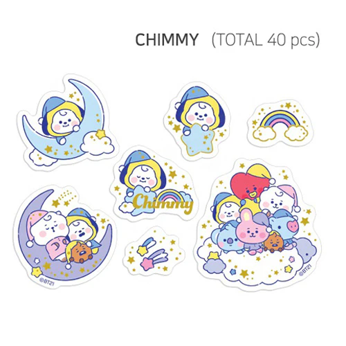 BT21 [ BABY DREAM OF BT21 ] FLAKE STICKER PACK - Image 6