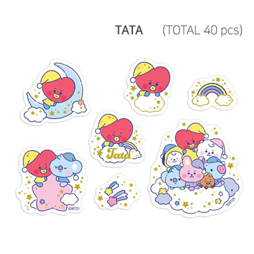 BT21 [ BABY DREAM OF BT21 ] FLAKE STICKER PACK - Image 7