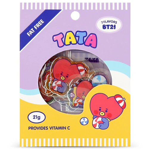 BT21 [ BABY JELLY CANDY ] FLAKE STICKER PACK - Image 7